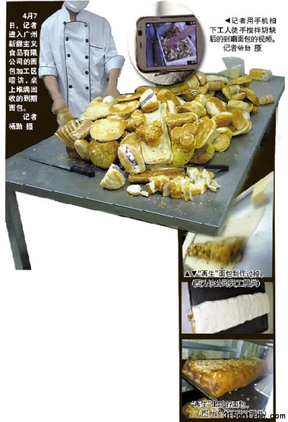 甜心客面包店內部員工爆到期產品回爐黑幕。