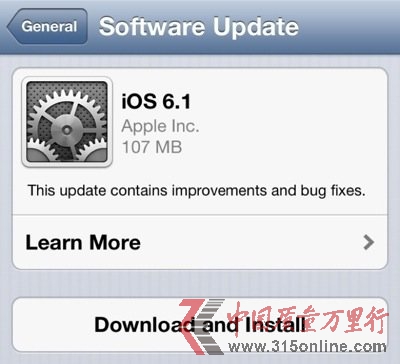 OiOS 6.1²Ñ3G늳؆}